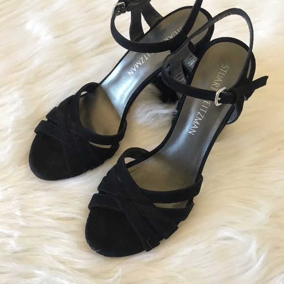 Stuart Weitzman suede sandals. - Picture 6 of 7